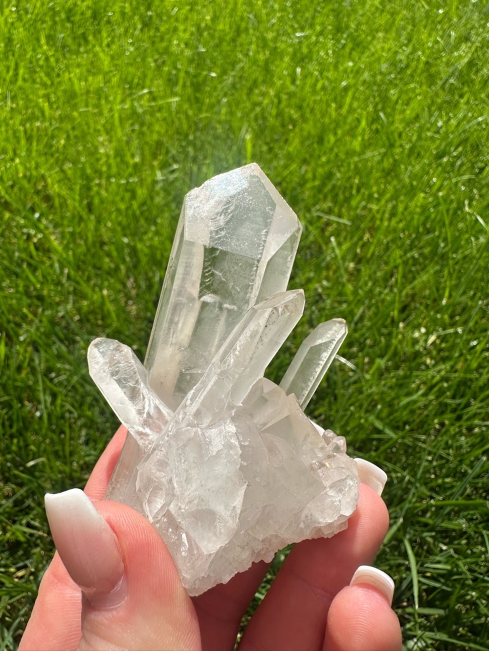 Clear Quartz Crystal Cluster - Clear From Madagascar